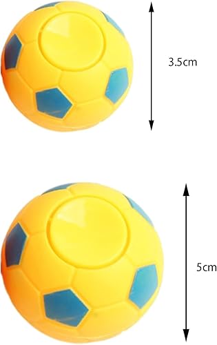 Miniatura 3 de Balón de fútbol de color aleatorio, 6 unidades - Pelotas de fútbol giratorias de mano, juguetes de fútbol para aliviar el estrés, pelotas de fútbol