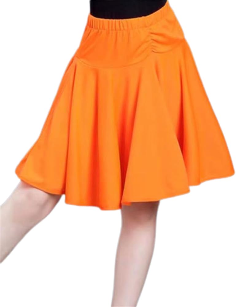 PLATIS PLATIS プリーツスカート オレンジ セール】 ヘリンボーンプリーツスカート （ロング・マキシ丈スカート