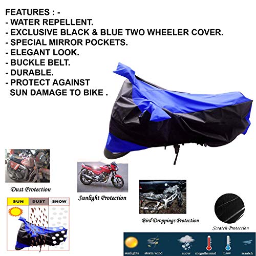 Image of Kandid Blue & Black Universal Bike Cover for Hero Splendor I Smart
