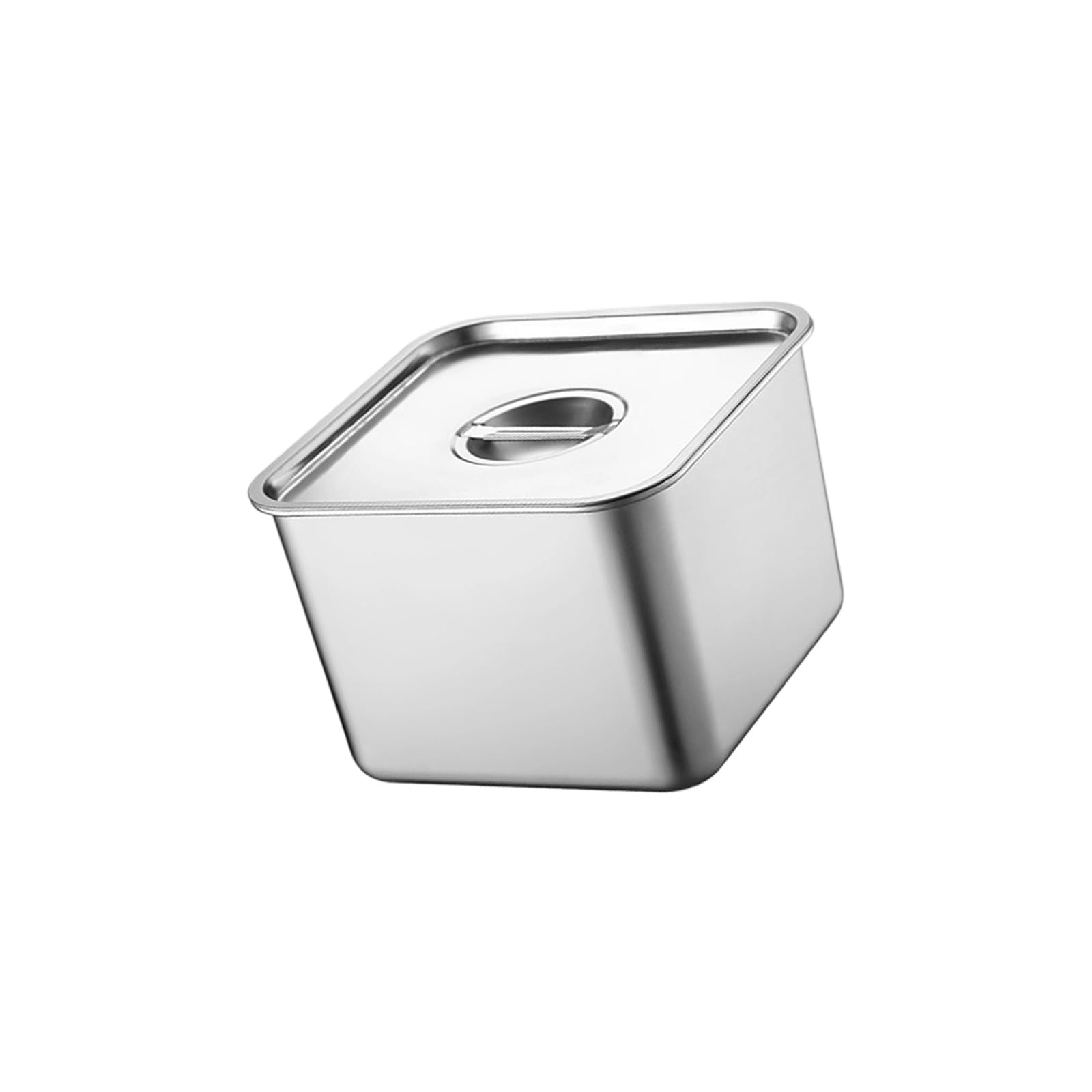 Stackable Square Condiment Containers Durable Non-Rusting Ingredients Cooking Base Storage Holder Tight Condiment Storage Case