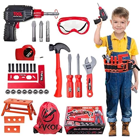 Vykor 35 Pieces Kids tool set,Tools Toys With Screwdriver Nuts And Wrenches,Christmas and Birthday Educational Toy Gift for For Children Ages 3+ Years Old Cover