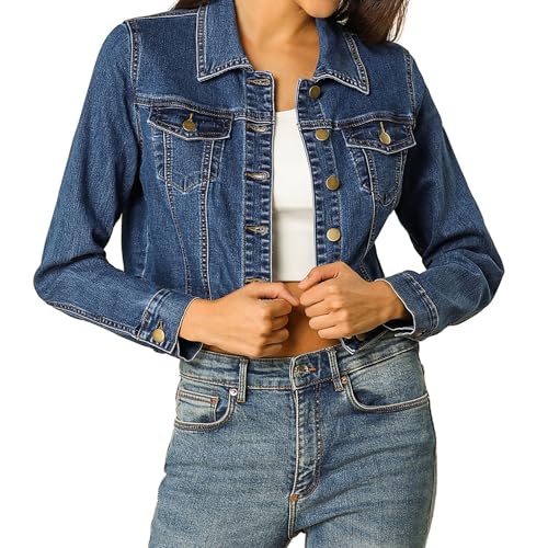 極美品✨クラネ BELL SLEEVE COMPACT JEAN JACKET BOOMILK-Cropped-Denim-Jackets-