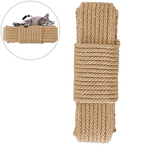 Cat Natural Sisal Rope for Scratching Post Tree Replacement, Hemp Rope for Repairing