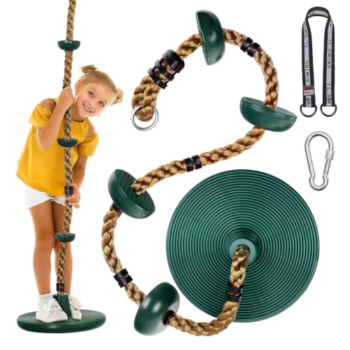 DECORLIFE Tree Swing for Kids, Adjustable Rope Swing...