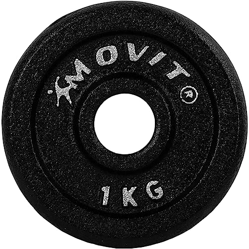 MOVIT Hantelscheiben Set PRO Gusseisen 0,5kg bis 20,0kg, Bohrung 30/31 mm Standardnorm, Gewichtsscheiben Set schadstoffgeprüft Gewichte Hantel – Bild 4