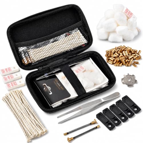 The Left Bridge Lighter Repair Kit with Case Vintage Lighter Repair Kit Flint Screw Kit Lighter Accessories Repair Kit Tools for Fluid Lighter Petrol Lighter Repair and Maintenance Kit