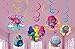 amscan Trolls The Movie Swirl Decorations 12 Count Birthday Party Supplies