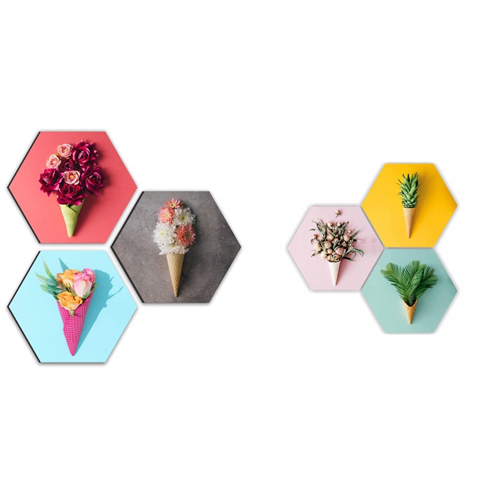 SAF Preety Floral and Leaf in Cone Pot UV Textured Multi-Effect Self Adhesive Painting Preety Floral Flower and Leaf in Cone Pot 3 Piece UV Textured Multi-Effect Self adheshive Painting (B0BRG564XB) Amazon Price History, Amazon Price Tracker