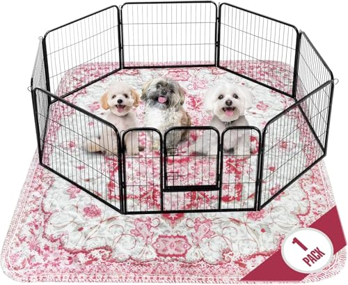 Image of PUPIBOO Washable Pee Pads for Dogs and Cats - Super Absorbent Reusable Puppy Training Pads - 100% Waterproof, Leak-Proof & Non-Slip Whelping Pads for Pet Housebreaking