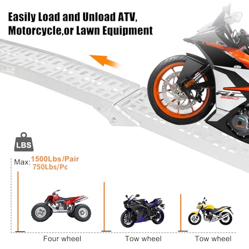 Rampas Plegables de Aluminio 7.5 FT para Motos y Cuatrimotos miniatura 3