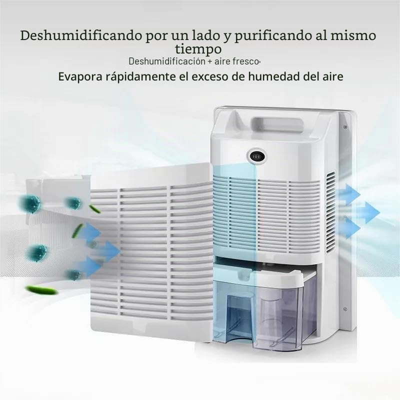 2 en 1 purificador de aire y deshumidificador, anti moho, eléctrico, destructor de olor para dormitorio oficina casa apartamento bodega