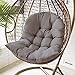Cuscino per dondolo singolo, per sedia a forma di uova, cuscino integrato, materasso sospeso, in rattan, per esterni, balcone, patio, giardino, altalena, divano, auto