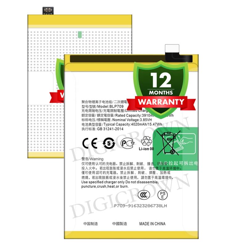 Image of Original BLP709 Battery Compatible for Oppo A9 (2019) | A9x - (4020mAh) - 1 Year Warranty DF7