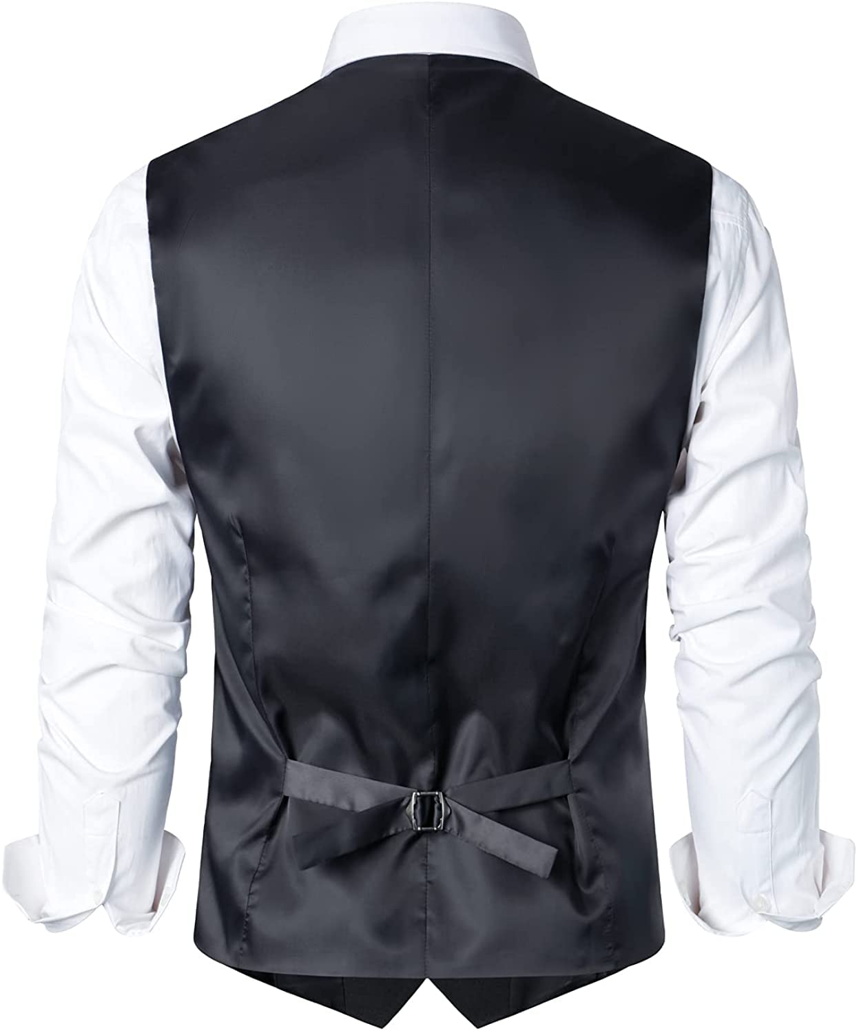 PARKLEES Herren Hipster Urban Design Business formelle Weste Slim Fit Anzug Smoking Kleid Weste