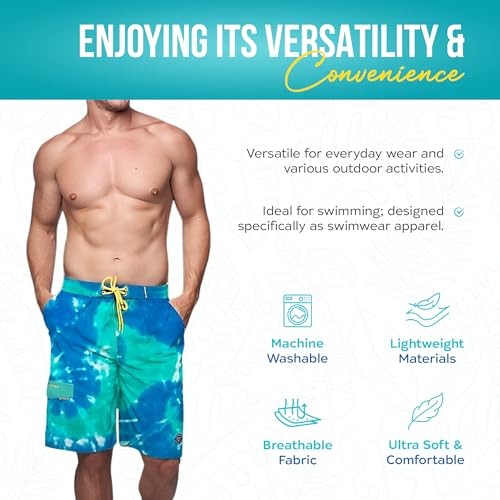 Banana Boat Mens UV Protection Four Way Stretch Volley Shorts Side Pocket | Swim Trunks | Quick Dry Shorts | Gym Shorts Men4