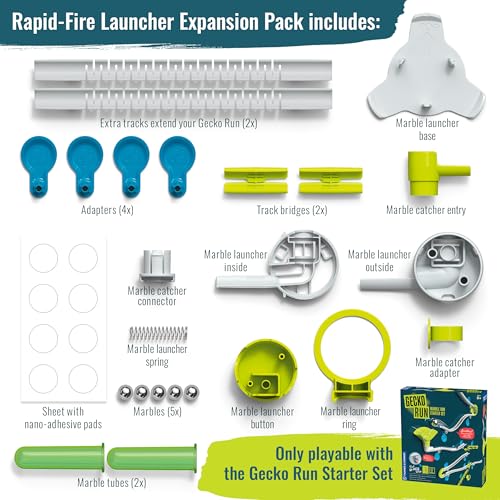 Gecko Run: Marble Run - Rapid-Fire Launcher Expansion | Construction Set - image 6