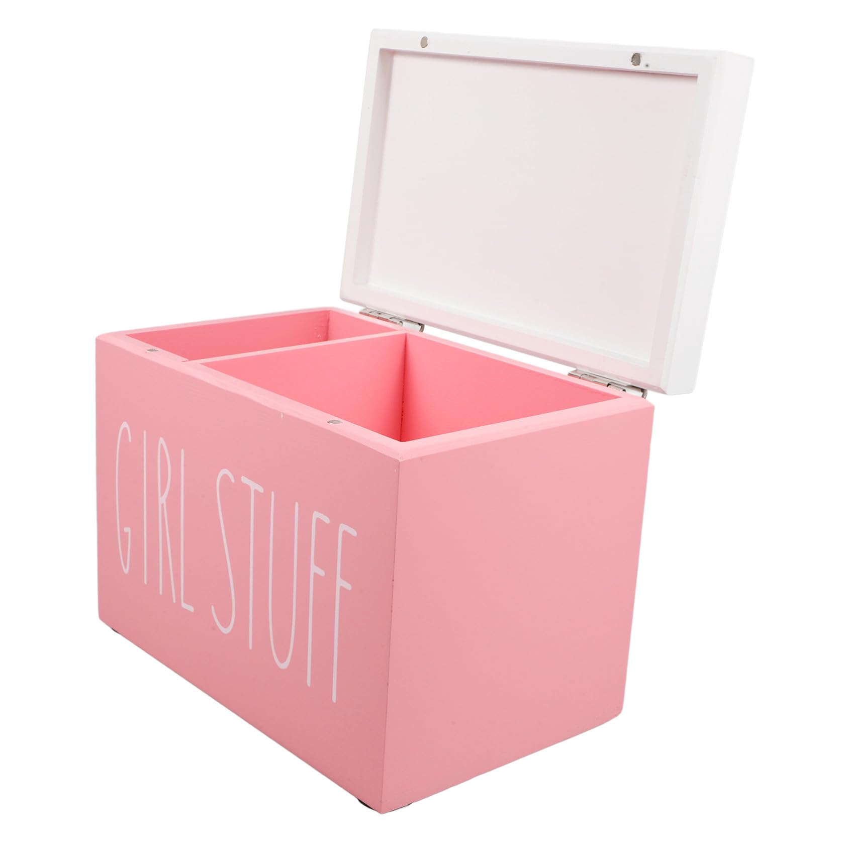 Holz Aufbewahrungsbox mit Deckel für Damenbinden Badezimmer Organizer Sanitary Napkin Storage Box Feminine Product Pad Holder Nachhaltige Tisch Aufbewahrung