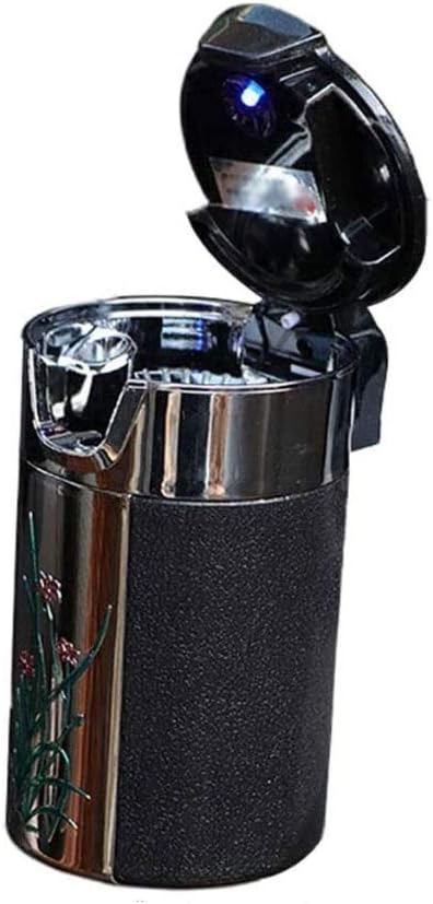 Car Ashtray ， Carbon Fiber Air Outlet Hanging Cigarette Ash Tray for and Office(Onecolor)