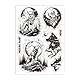 GLOBLELAND Wolf Mond Silikonstempel Timberwölfe Transparente Stempel Wolfsgeheul Klare Stamps Für Karten Herstellung DIY Scrapbooking Basteln