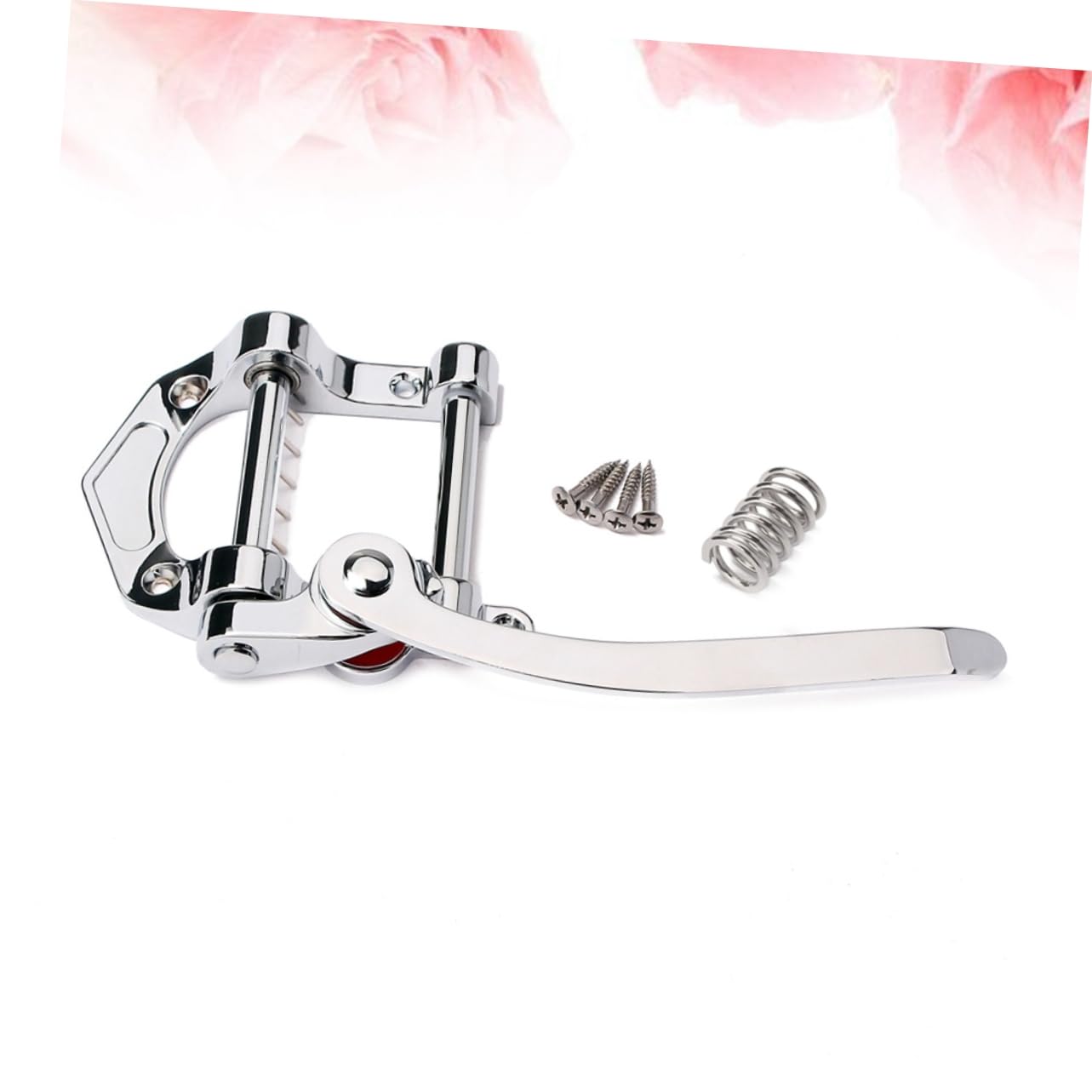 VANZACK 1PC Metal Tremolo Bridge Tailpiece for and Electric Guitars Durable Construction with Roller Retaining Bar for Manual and Enhanced Performance