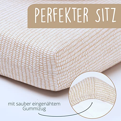 Drap-housse coton mimaDu 70x140 pour lits bébé ovales et carrés - 4