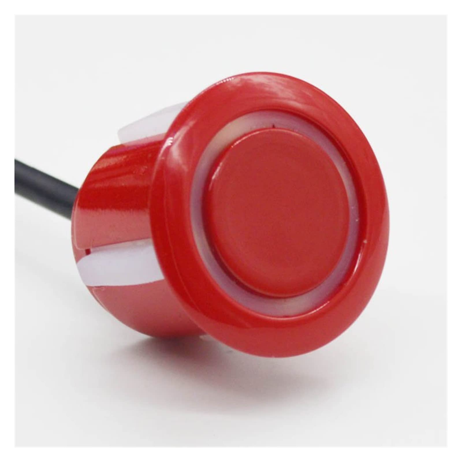 Kit Capteur Stationnement Voiture 4 Système Radar Recul Arrière Véhicule Automatique Détecteur D'assistance Sonnerie Vocale Inversion Parktronic Car Parking Sensors(Rouge)