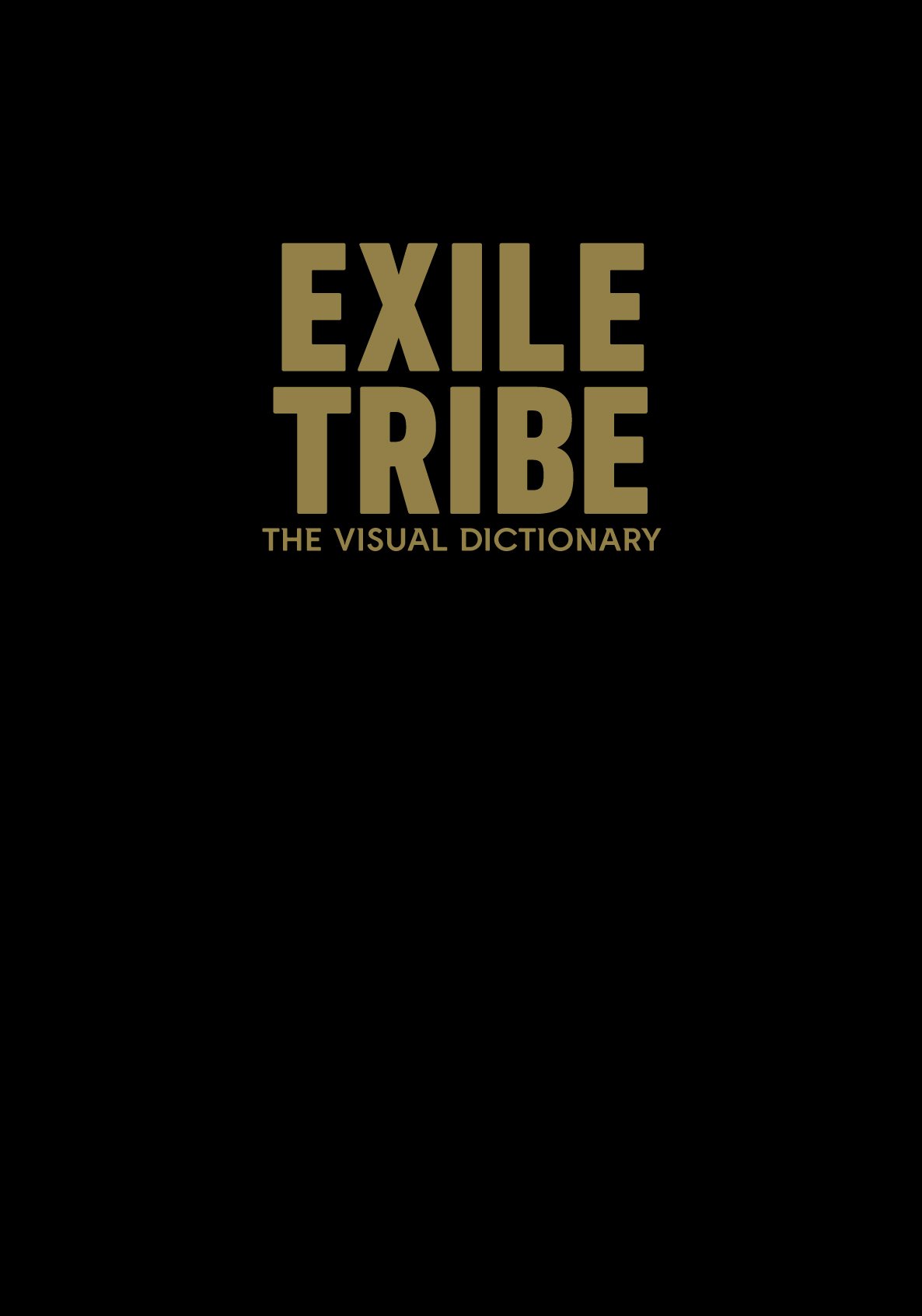 EXILE TRIBE THE VISUAL DICTIONARY 【公式通販】 EXILE TRIBE THE VISUAL DICTIONARY 【公式通販】