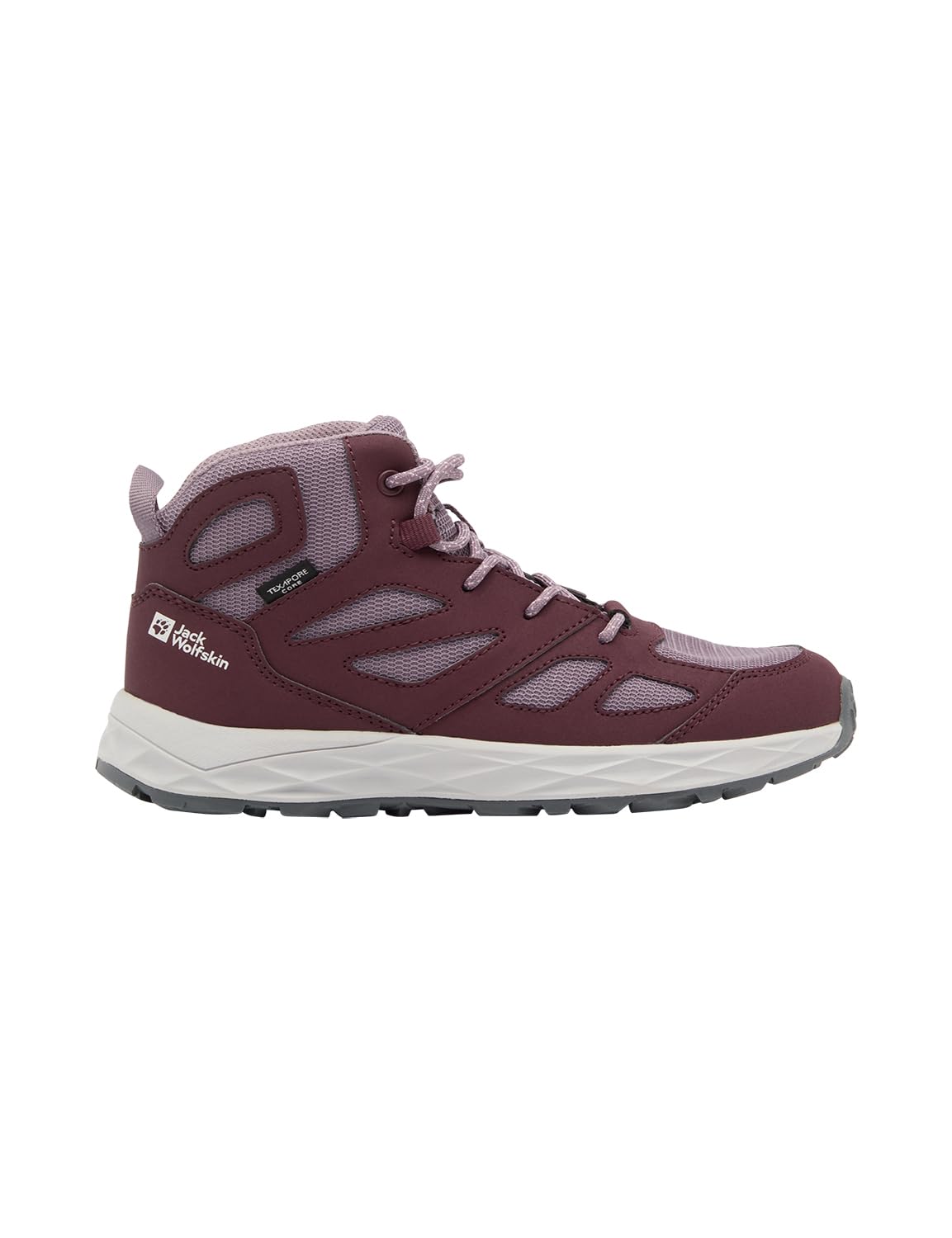 Jack Wolfskin Girls' Woodland 2 Texapore Mid K Hiking Boots, Boysenberry, 6.5 UK