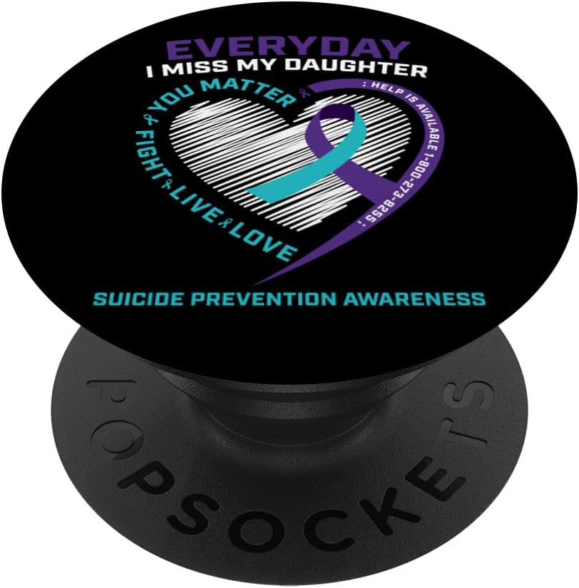 Mom Dad You Matter Prevention Daughter Suicide Awareness PopSockets MagSafe PopGrip for iPhone