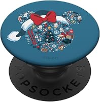 Vista 1 de Disney Minnie Mouse Icon Winter Lodge Holiday PopSockets intercambiables PopGrip