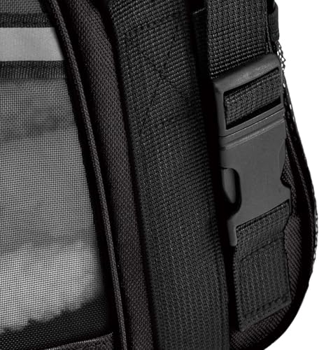 Bolsa Transporte Pet 44x28x25 Preta Passeio Viagem Carro Avião Para Cães e Gatos Até 8kg