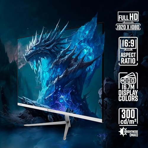 Image of ZEBRONICS A27FHD LED, Gaming Monitor, 27 inch (68.58cm), 300 nits, 165hz, Slim Design, FHD, 1080p, Wall Mountable, HDMI, DisplayPort, USB Port, Metal Stand, Built-in Speakers