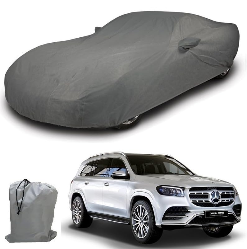 Image of ARCUATE Triple Layer Custom fit Car Body Cover for Mercedes Benz GLS 400 |Top Layer Dustrproof | Middle Layer Waterproof | Bottom Layer Scratch Protection | Outdoor Indoor Fabric