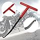 Federhaken, Federzieher, Metall Federzug Haken, T Haken Federzieher, Auspuff Federhaken, T-Griff Abzieher mit Gummibeschichtung für Roller Motorrad Fahrrad Auspuffrohr Federinstallation, 16 X 8 cm