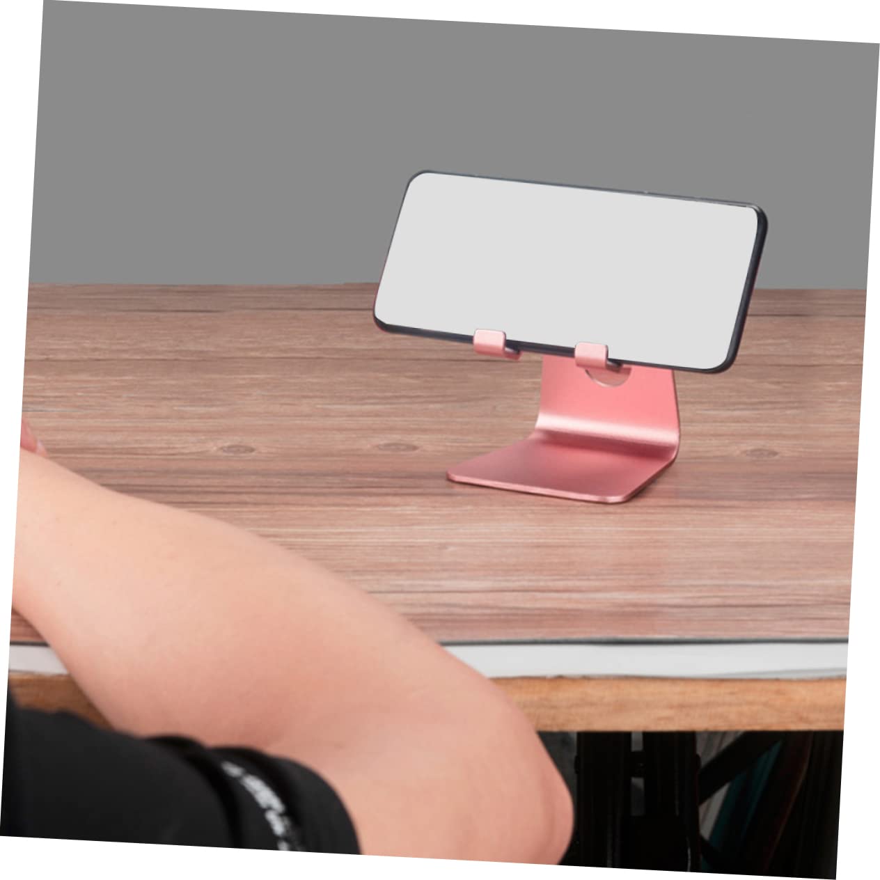 Hemobllo 3pezzi Supporto Telefonico Pieghevole Per Scrivania Base Stabile Per Smartphone e Tablet Per Conferenze e Streaming Design Elegante e Pratico