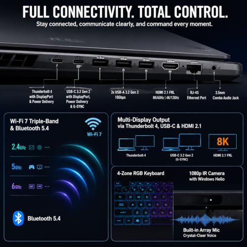 Image of ASUS ROG Strix G18 Gaming Laptop 2026, Intel Core Ultra 9 275HX (Up to 5.4 GHz), GeForce RTX 5070 8GB GDDR7, 2.5K 240Hz /3ms Nebula Display, 32 GB DDR5, 1 TB SSD, Wi-Fi 7, TB4, Windows 11 Pro