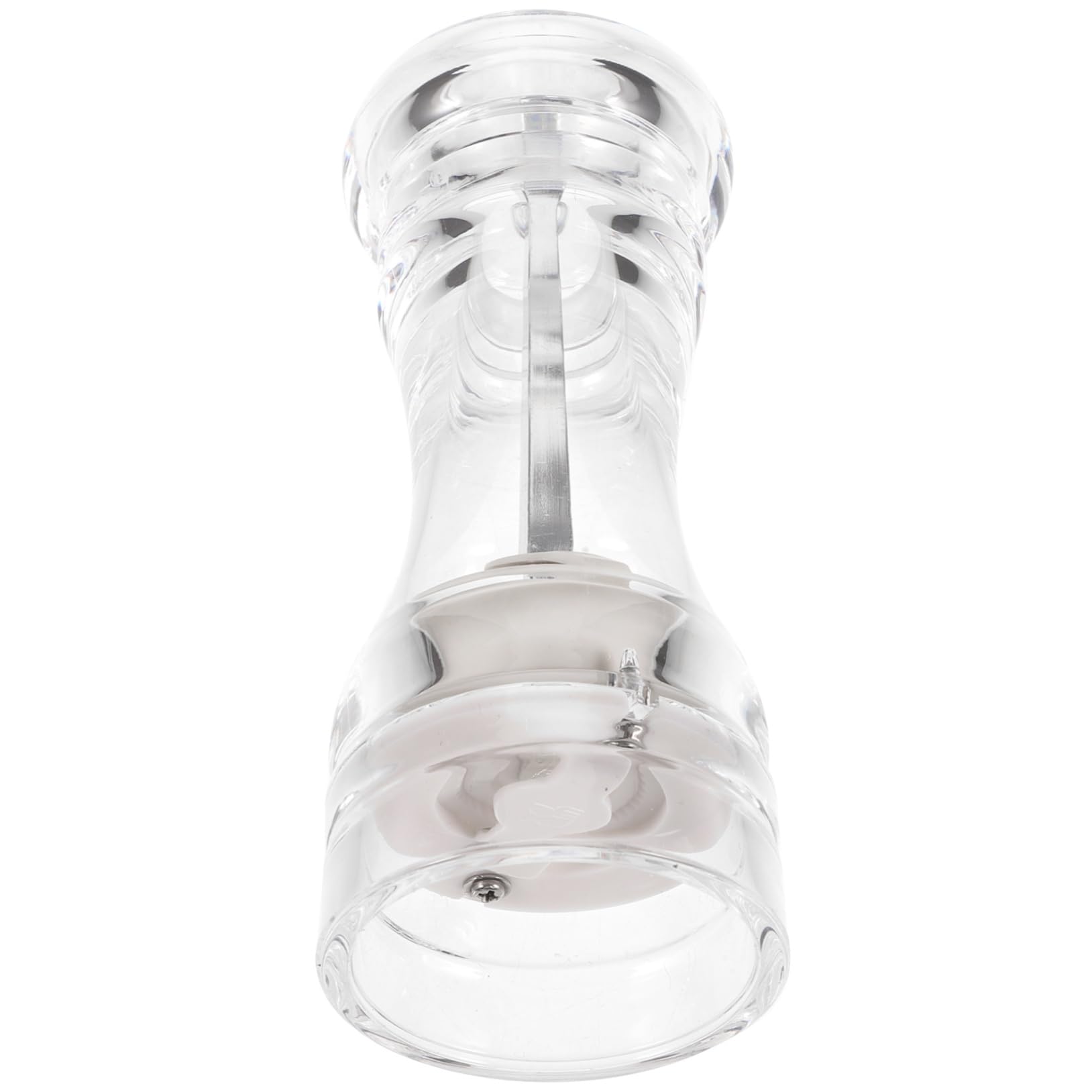 COLLBATH Acrylic Grinder Manual Pepper Portable Salt Hand Tool Spices Shakers Kitchen Gadget Food Storage Jars Refillable Pepper Mill Powder Shaker Bottle Flour Shaker Tools Stainless Steel