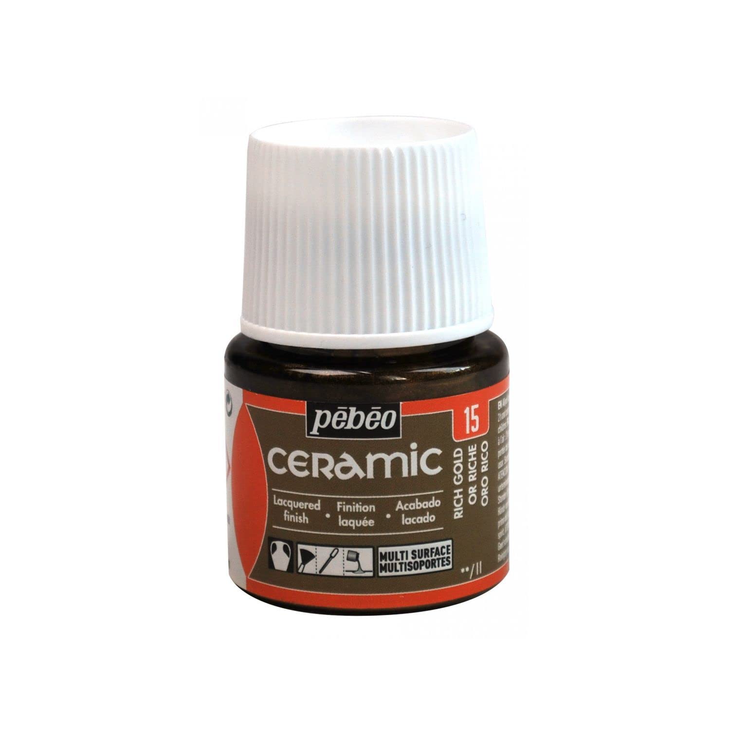 Pebeo Rich Gold 025-015 45 Ml Paint, Liquid, 4.5 X 4.5 X 7 Cm