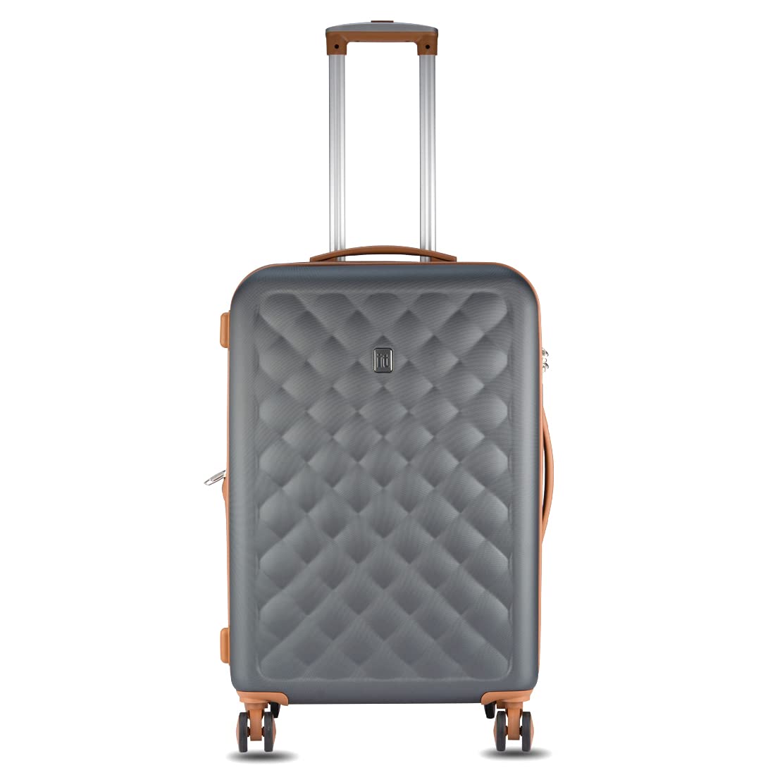 Fashionista-Charcoal Grey- Medium-68 cm Expandable Hardsided with TSA Lock & Wet Pouch Inside 8 Wheel Trolley-image-46