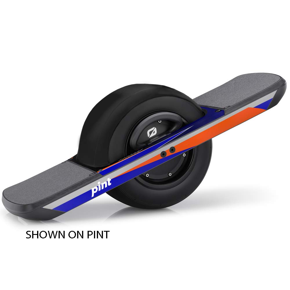 Graphics for OneWheel Pint, Surge Blue design, Rail decals only, EARTH SURF DESIGNS by Senge Graphics Inc.