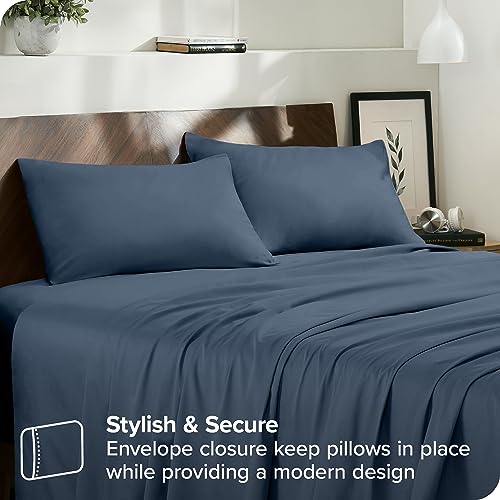 Bare Home Organic Pillowcase Set Standard Size Pack Of 2 Bering Sea - Image 3