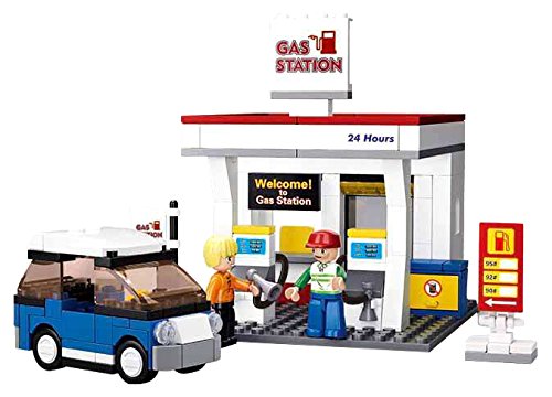 Sluban SlubanM38-B0568 Gas Station Building Bricks Set