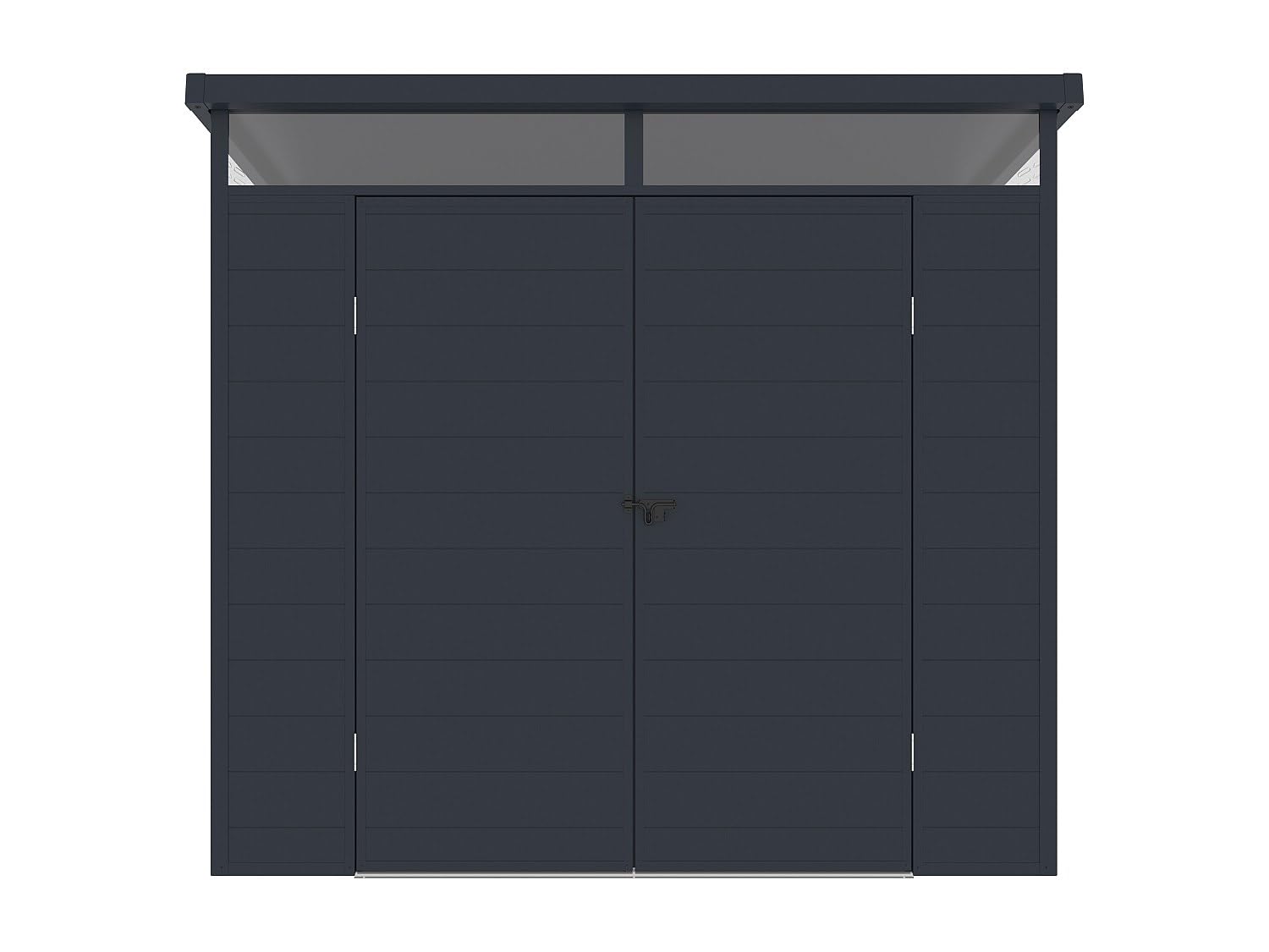 Vente-​unique - Abri de Jardin en résine Gris Anthracite 4,​57 m² avec Plancher - MINARO