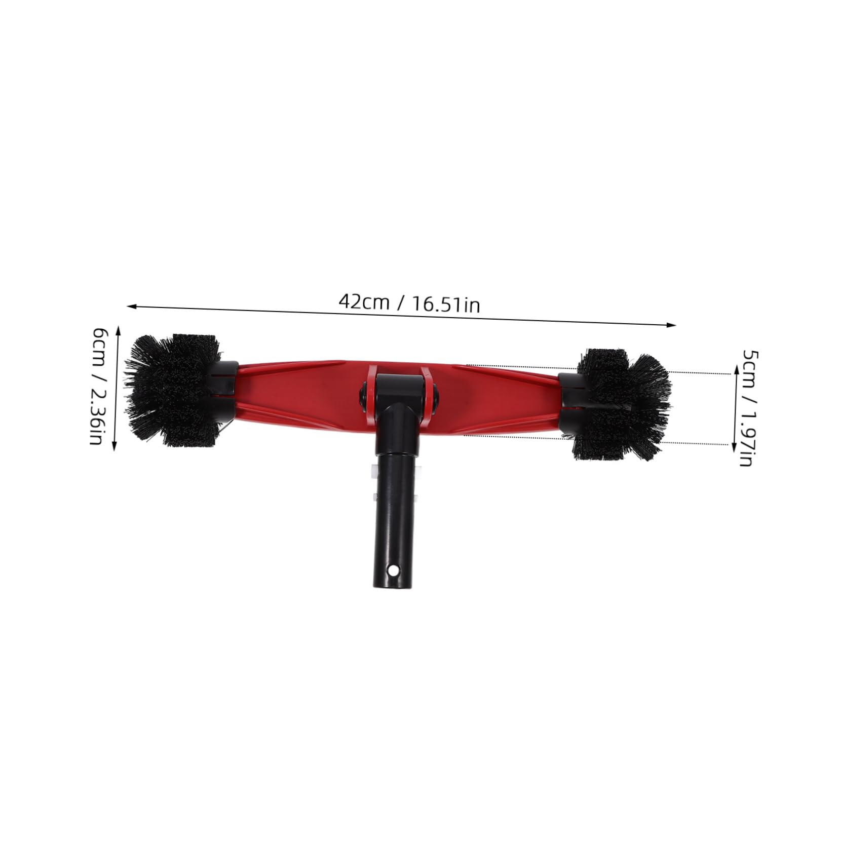 Cepillo para Piscina Giratorio de Pared 180°, Nylon y PP