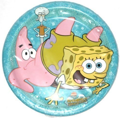 Nickelodeon Spongebob Squarepants 8 Count Dessert Plates