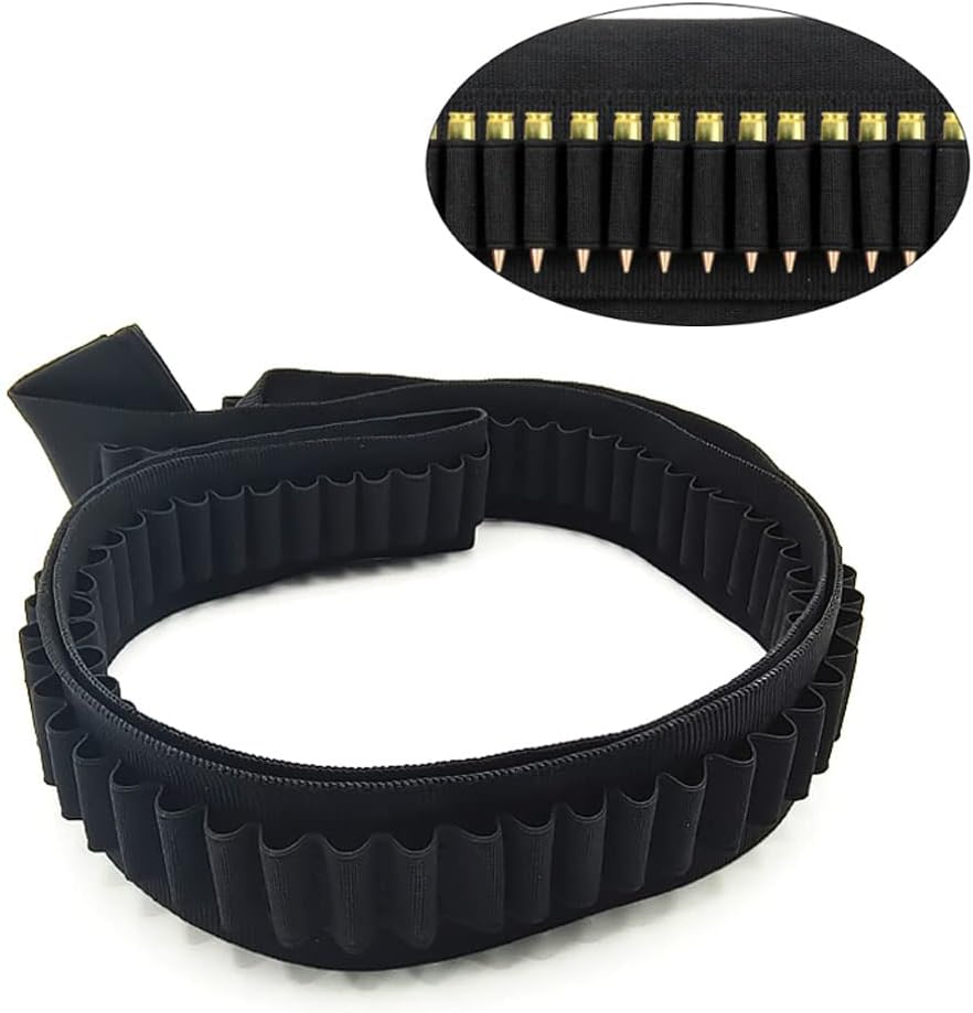 Dovodo 56" Tactical 120 Rounds Rifle Pistol Bullet Cartridge Ammo Bandolier Ammunition Belt Shell Carrier Holder for 10/22 .22LR .17HMR .222 .223 Cal 5.56mm - Image 5