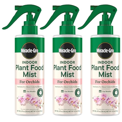 Miracle-Gro Indoor Plant Food Mist for Orchids, Orchid Plant Food, 8 fl. oz. (3-Pack)