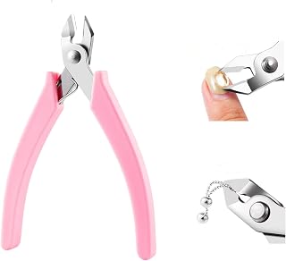 Rhinestone Remover Tool for Nails, Stainless Steel Gem Nail Decor Removal Pliers DIY Manicure Tool for Rhinestones, Crystals, Nail Chains (pink)