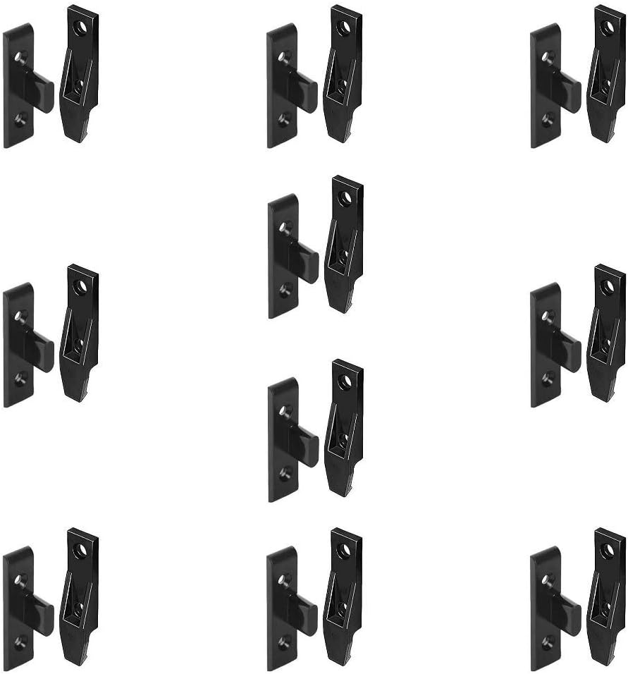 Hafele Keku Suspension Fittings Black (10 Sets)