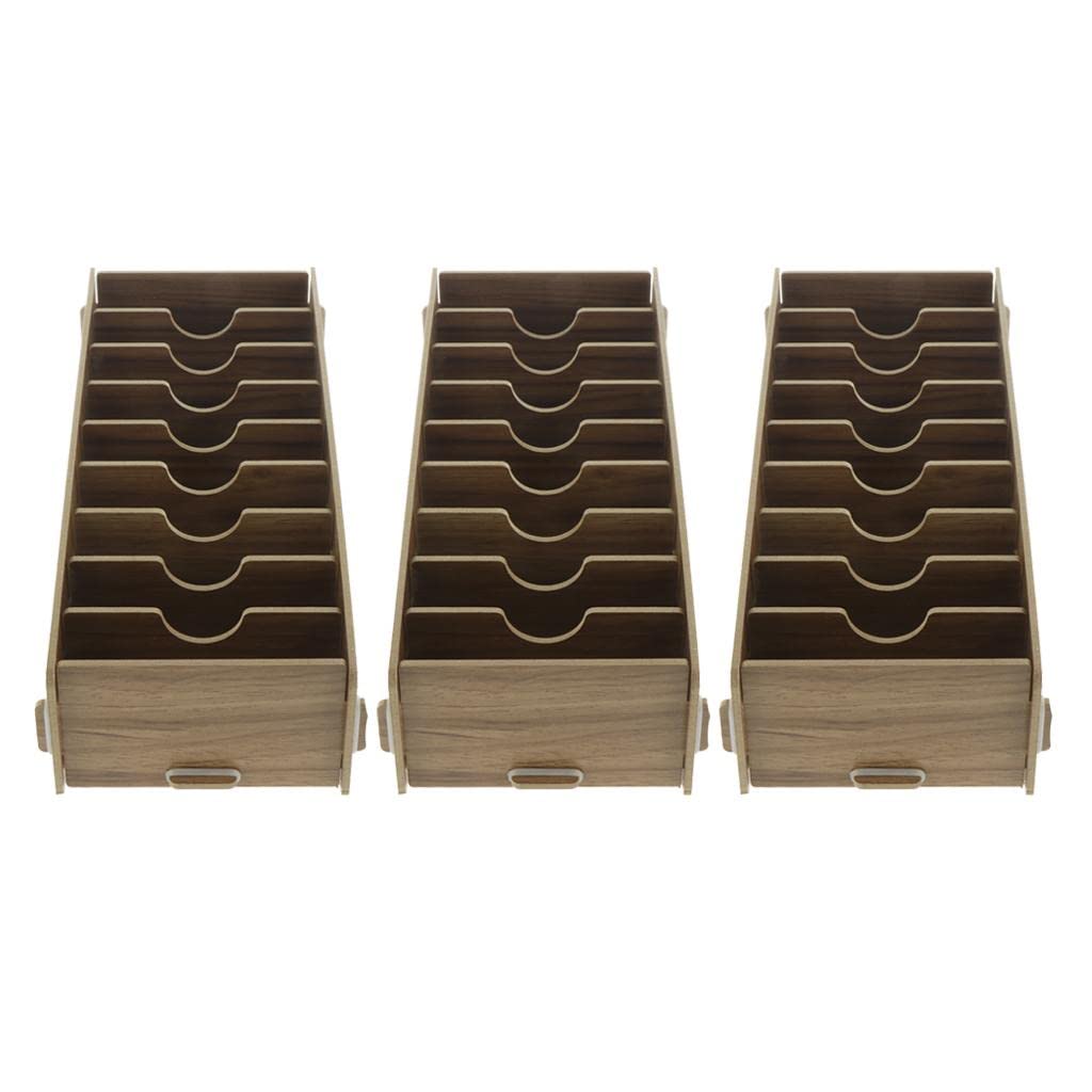 3X 9 Divisori per Scheda in Ufficio Organizer da Scrivania